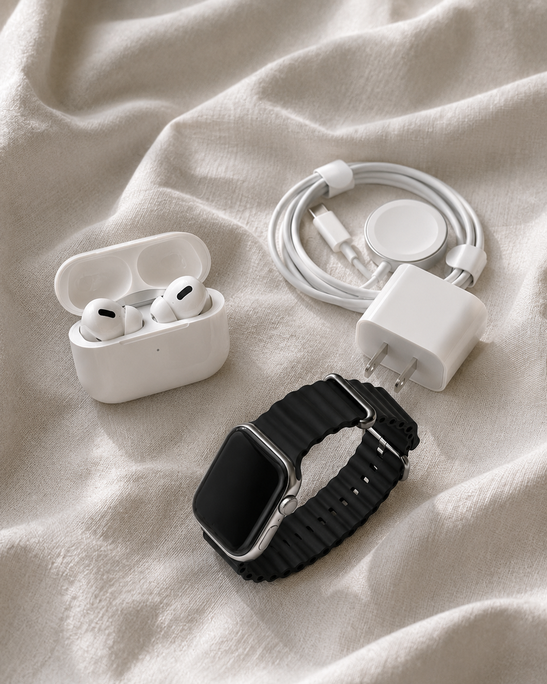 10x AIRPODS ENTRADA C, 10x APPLE WATCH ULTRA/S10, 10x KIT APPLE