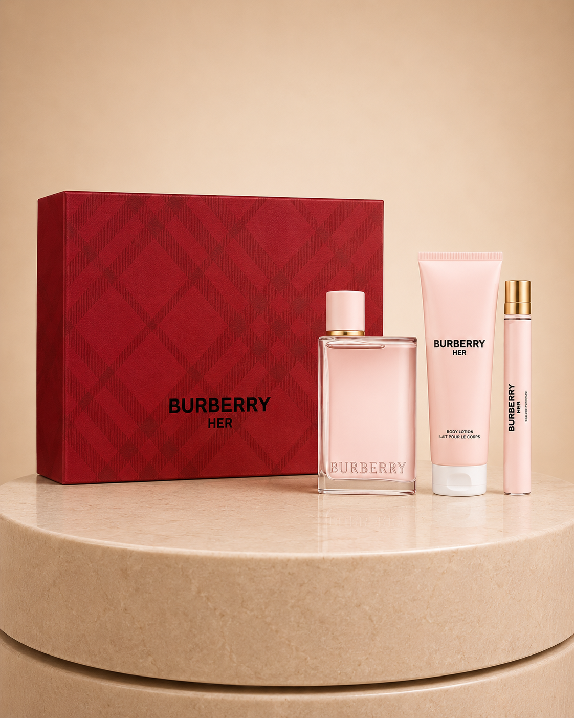 SET Burberry HER 3 PZAS