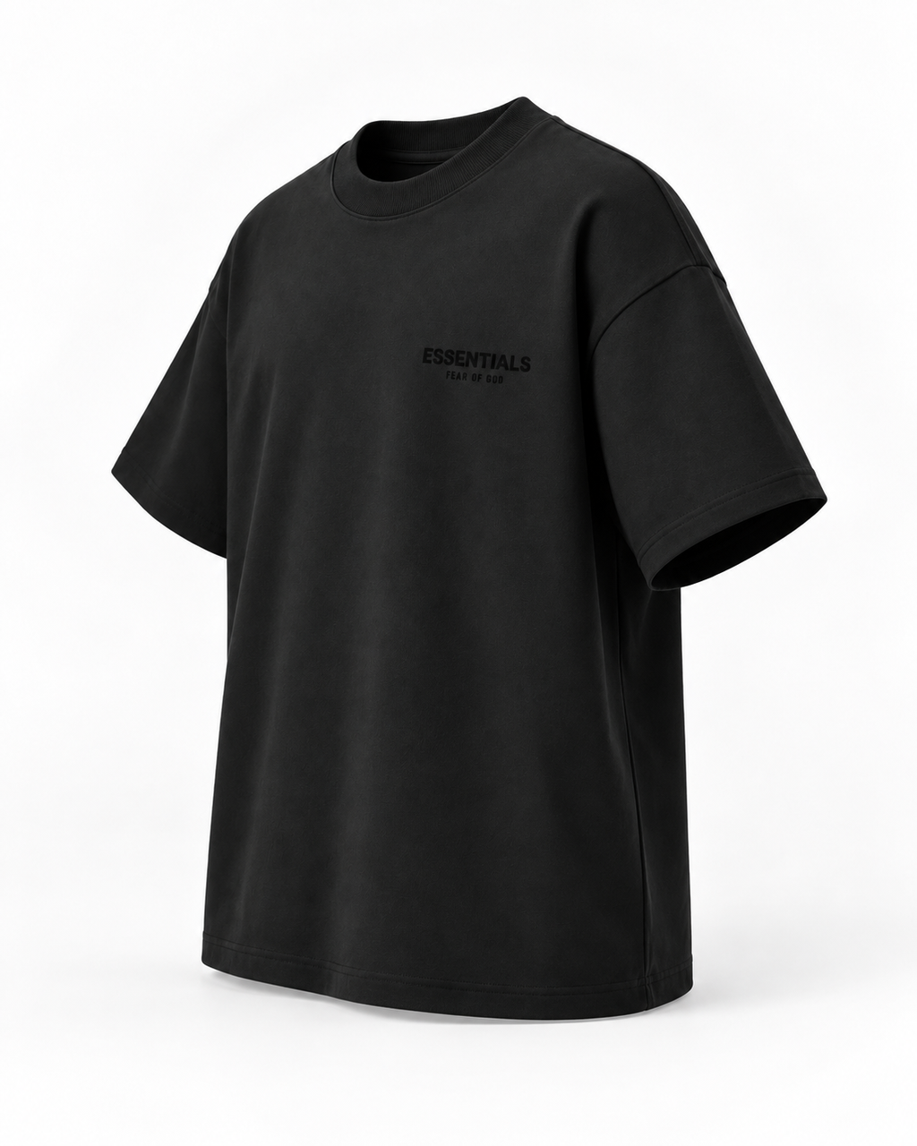 Essentials Fear of God T-Shirt Oversized - NEGRA