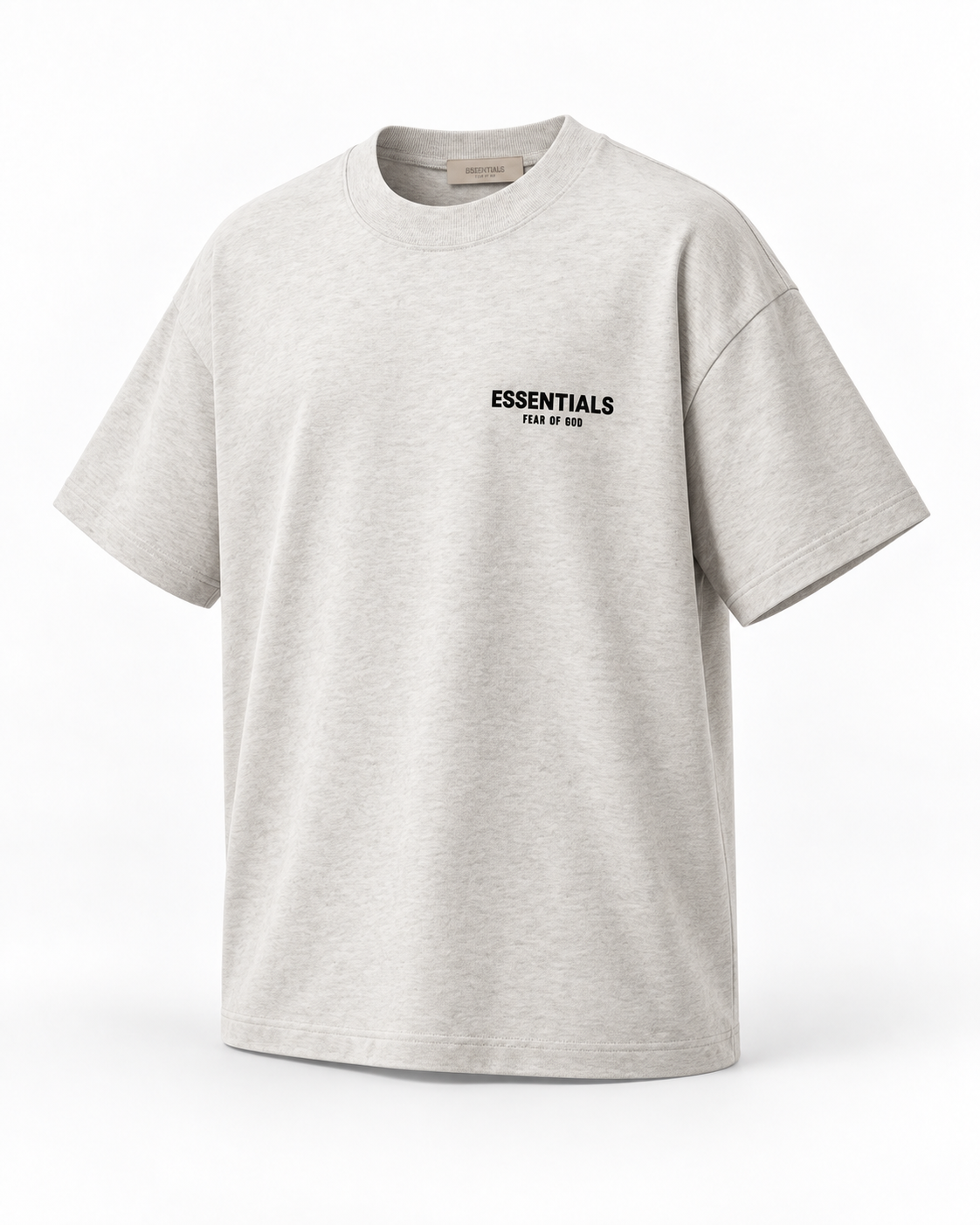 Essentials Fear of God T-Shirt Oversized - GRIS CLARO