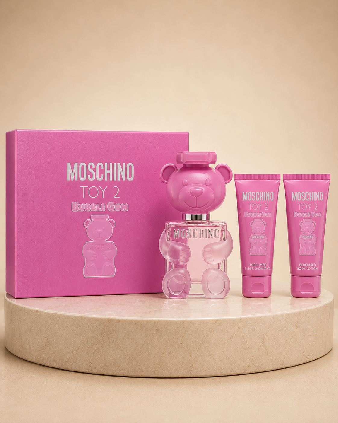 SET Moschino TOY Bubble GUM 3 PZAS